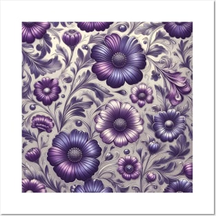 Purple Flowers Posters and Art